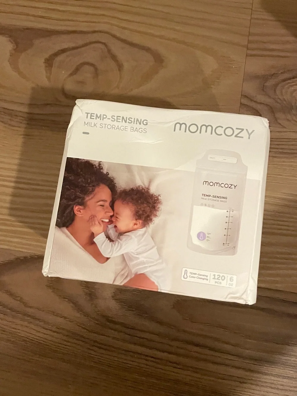 New! Momcozy Breastmilk Temp-Sensing Milk Storage Bags 120 Pcs 6oz Bags